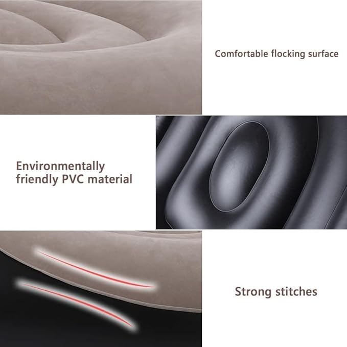 Inflatable Air Sofa with Foot-rest + Electric Pump ( Multi Colour )